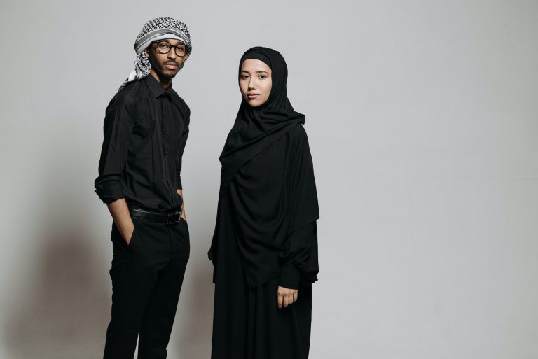 A Man and a Woman Traditional Muslim Wear